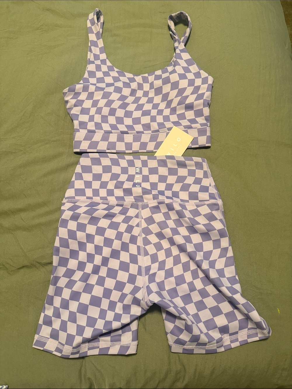 Wilo Lavender Check Set - Lavender & Light Purple